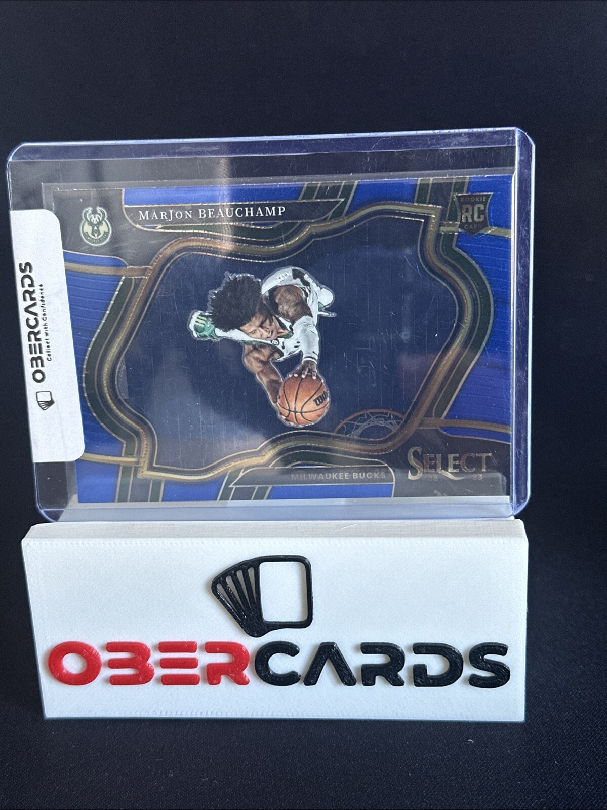 2022-23 Panini - MarJon Beauchamp - Select Blue Cracked Ice Prizms Rookie - #283