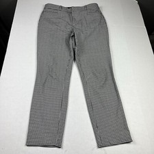 Banana Republic Sloan Ankle Dress Pants Plaid Classic Workwear Trousers Size 6