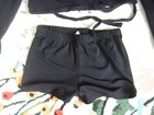 2 GIRLS BLOCH BLACK DANCE WRAP AND JAZZ SHORTS 6-7 M — photo 2
