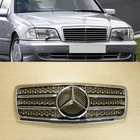 Fit 94-00 BENZ C-Class W202 C220, C230, C280, C36 AMG Gloss Black Front Grille