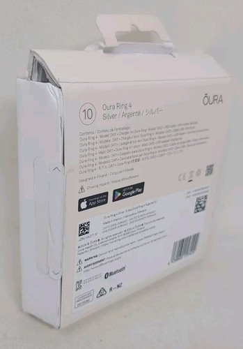 Oura Ring 4 - Silver - Size 10. New-Factory Sealed - Picture 3 of 4