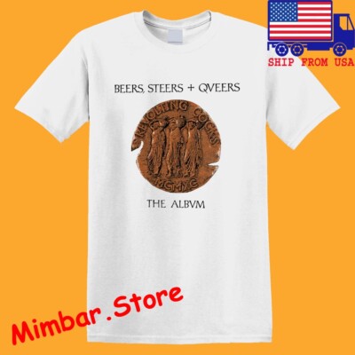 Revolting Beers Steers And Queers Men's White Size S-5XL | eBay