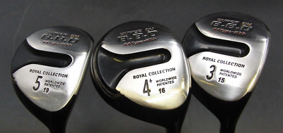 3er Set Royal Collection B.B.D 3,4 & 5 Hölzer extra steife Graphitschäfte