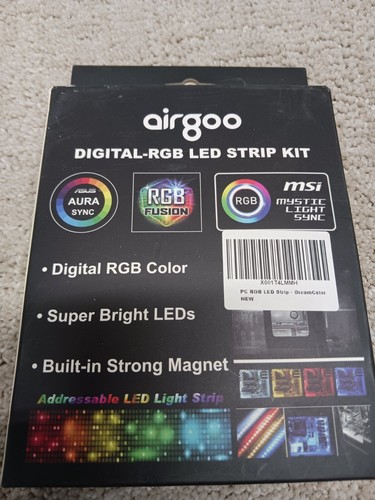 Airgoo Addressable Digital Led Strip 2x 35cm Strips Built-In Strong Magnet - Picture 2 of 17