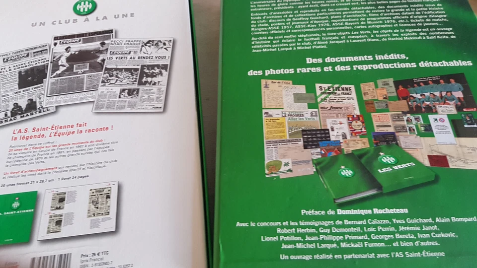 Saint Etienne, les Verts : lot de 2 coffrets livre (2011) TBE - Photo 2/4