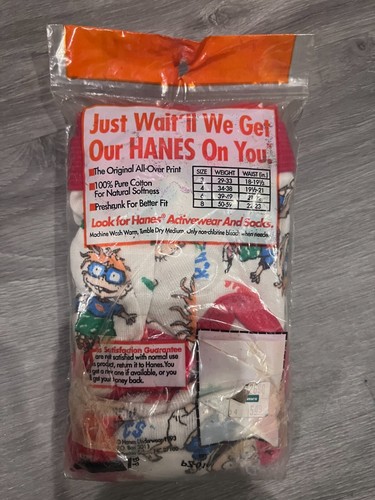 Vintage 1993 Hanes Boys ShowToons Rugrats Size 4 Brief Underwear FunPals - Picture 2 of 2