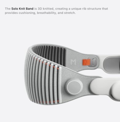 Apple Vision Pro 256GB W Solo Knit Band M Dual Loop Band M
