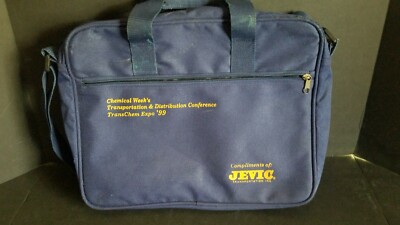 Vintage 1999 Jevic Transportation Computer Paper Fabric Carry Case