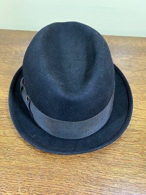 Vintage Stetson Mens Fedora Hat Size 7 1/4 Black | eBay