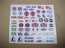 1/24 scale slot car Master sheet of vinyl peal and stick DECALS sheet 2