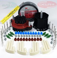 Delphi Weatherpack ( 22-Conductors ) Terminal Kit 10-20 GA, W/ Tool, +3M Tape