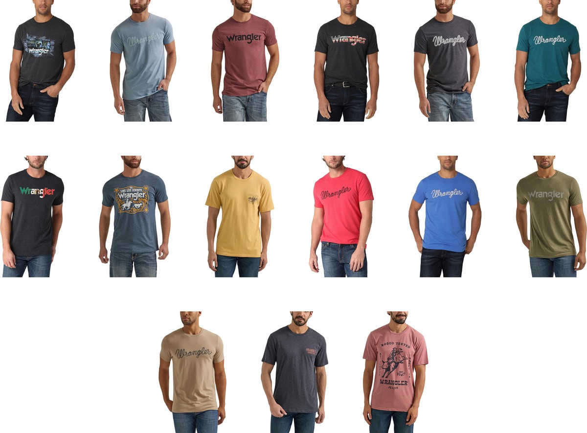 Wrangler Men's Kabel Short Sleeve Logo T-Shirt | eBay