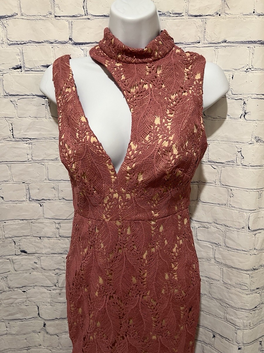 NWT LA MAISON TALULAH FOUNDATION LACE MIDI DRESS IN TEAROSE SIZE XS - $350  | eBay