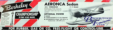 Berkeley AERONCA SEDAN PLAN  PARTS PATTERNS to Build 35" FF / RC Model Airplane