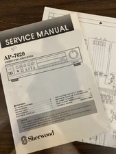 SHERWOOD AP-7020 AP720 Service Manual AND SCHEMATIC **ORIGINAL**