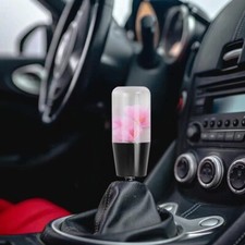 Jdm Clear Real Sakura Flower Pink Manual Gear Stick Shift Knob Shifter 100mm Jdm Clear Real Sakura Flower Pink Manual Gear Stick Shift Knob Shifter 100mm