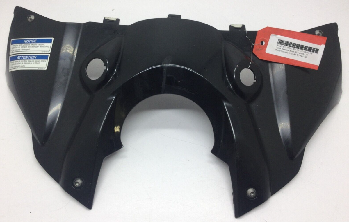 Yamaha Black Dash Console Instrument Panel Apex RS Vector OEM 8FP