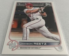 2022 Topps Baseball Series 1 Jakson Reetz Washington Nationals Rookie card #61