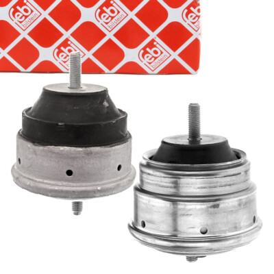 2x febi Motorlager Hydrolager für BMW 5er E39 520d 136 PS M47 02.2000-09.2003