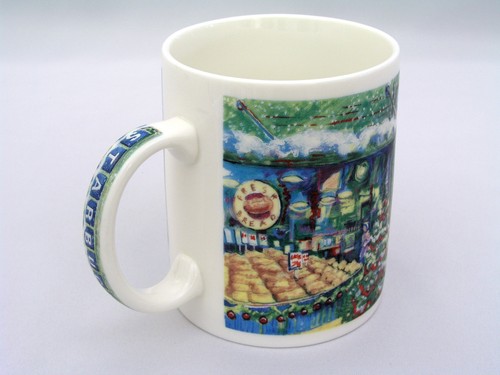 STARBUCKS COFFEE MUG - PUBLIC FARMERS MARKET - EXCLUSIVELY DESIGNED - EXCELLENT - Picture 3 of 5