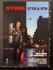 STING - 57TH AND 9TH POLICE 8X12' Original Magazine Advert M113