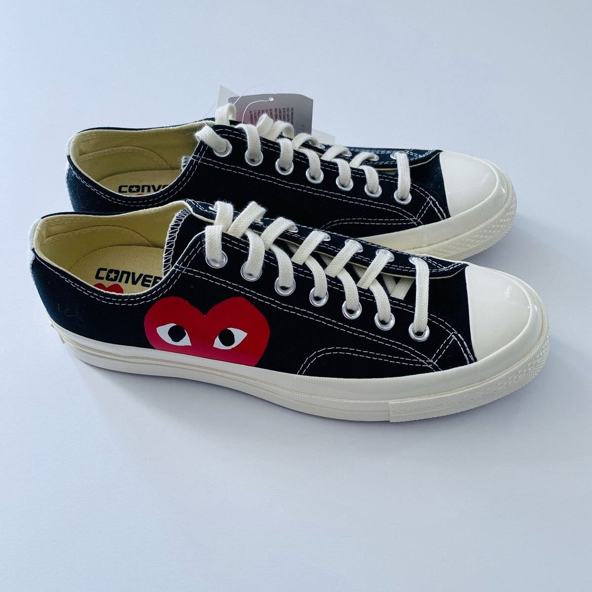 COMME DES GARCONS CDG PLAY CONVERSE BLACK LOW UNISEX AZ-K111