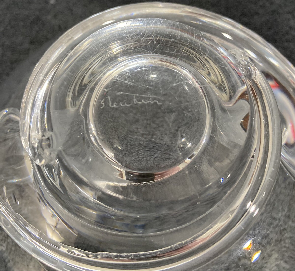 Steuben Galss スパイラル ボウル 18cm Spiral Bowl | Steuben