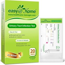 Easy Home UTI Test Strips Urinary Tract Infection 20 Pouches/Box UTI-20P 