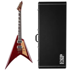 ESP LTD Kirk Hammett KH-V Electric Guitar Red Sparkle + Hard Case - B-Stock
