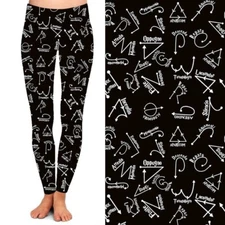 Harry Potter Spells Women's Leggings w/ Pockets TC Plus Size 12-18