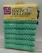 Vintage Goody Snap Over Magnetic Rollers with Tight Locking Cover 16 Large