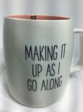 MAKE IT UP AS I GO ALONG COFFEE MUG. BE CREATIVE COFFEE MUG. Art Deco Mug.B230