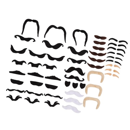 Fake Eyebrow Beard Set Short Flannel Artificial Eyebrow And Moustache With B CHW - Picture 8 of 22