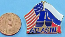 NASA PIN vtg ATLAS III ROCKET Unmanned SPACE Flight Lockheed Martin US Russia