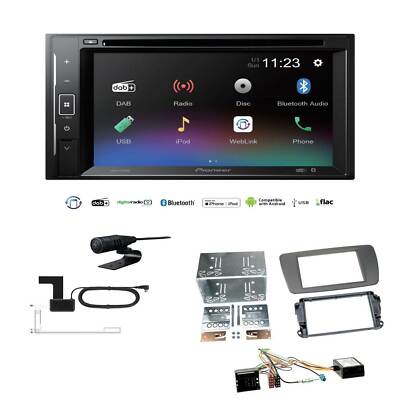 Pioneer Autoradio Bluetooth DAB DVD für Seat Ibiza IV conemaragrau inkl Canbus