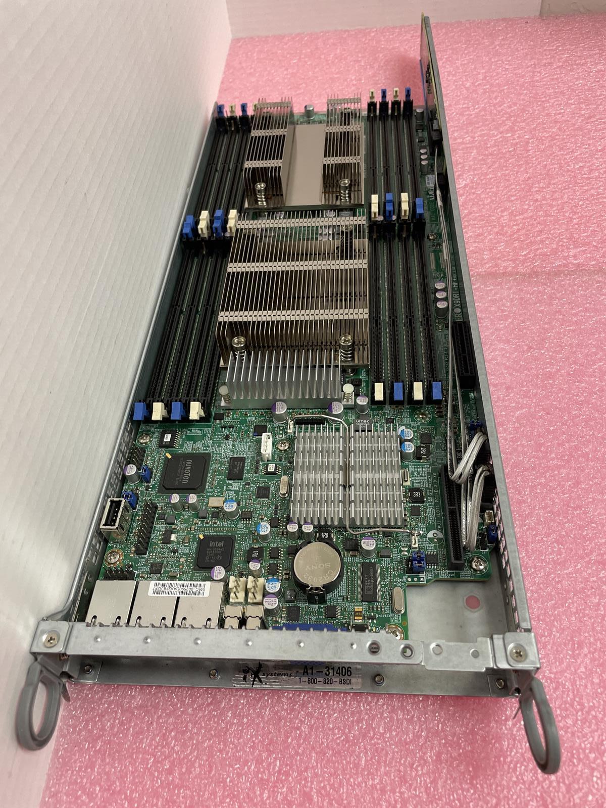 SUPERMICRO X9DRT-HF MOTHERBOARD ASSEMBLY WITH BACKPLANE BPN-ADPX9-6SATA ...