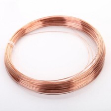 0.5/0.8/1/1.5/2/2.5/3mm Diameter Round Pure Copper Wire Uncoated Solid 1/3/5M