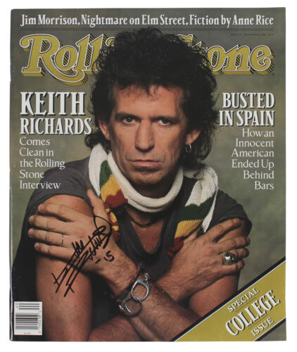 Magazine Keith Richards authentique signé 1988 Rolling Stone BAS #AB77698 - Photo 1/6