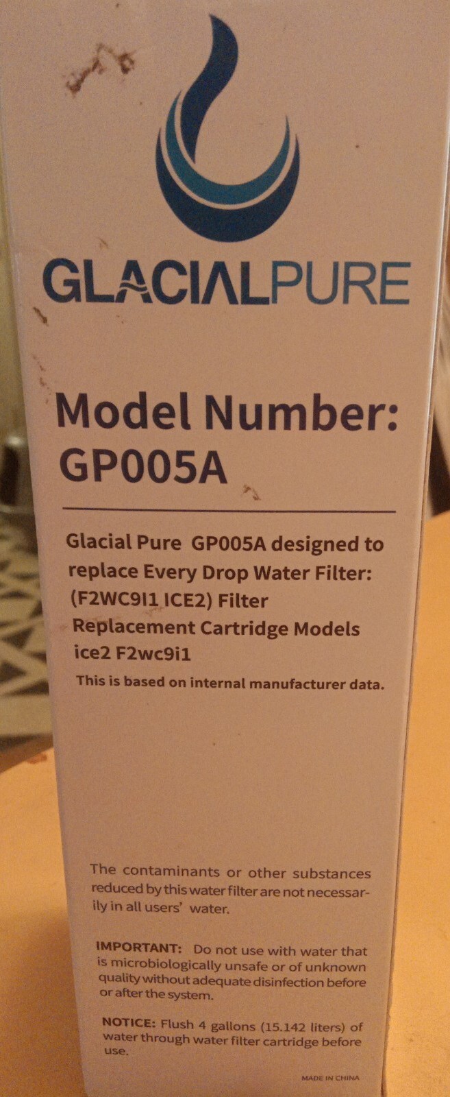 Glacial Pure GP005 Replacement Refrigerator Water Filter Sealed eBay