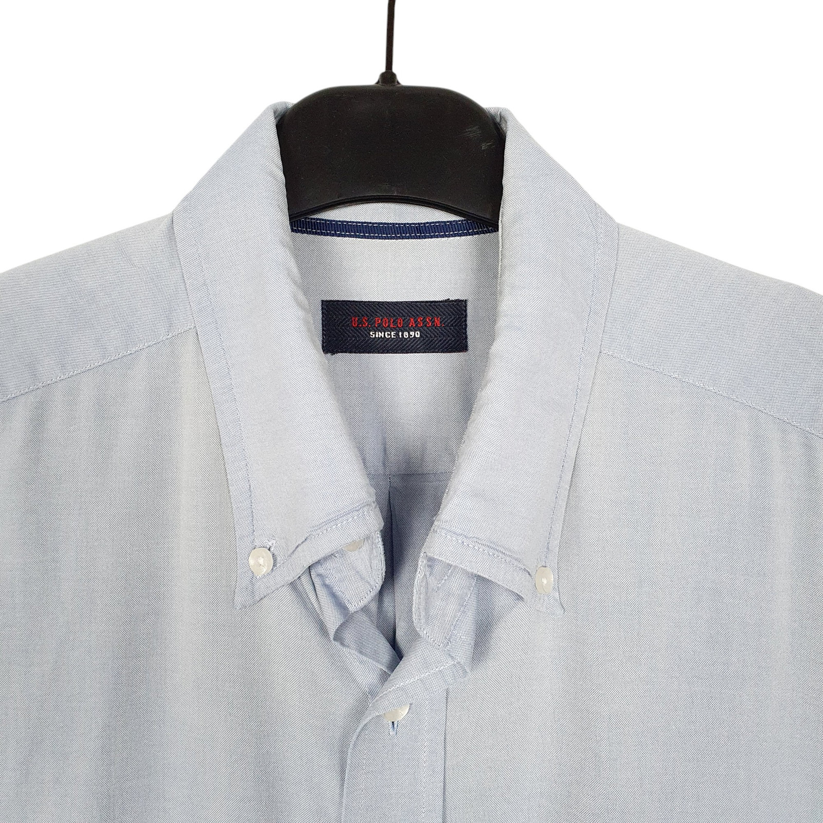 U.S. POLO ASSN. Blue Shirt Long Sleeve Casual Cotton Mens M image 2