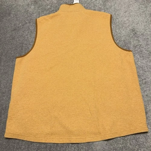 LL Bean Vest Mens XL Barley Heather Lakewashed Double Knit Full Zip NEW $69.95 image 11