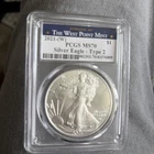 2021-(W) Silver Eagle PCGS MS70 TYPE 2 - Struck at The West Point Mint