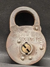 antique Safe Six Lever padlock