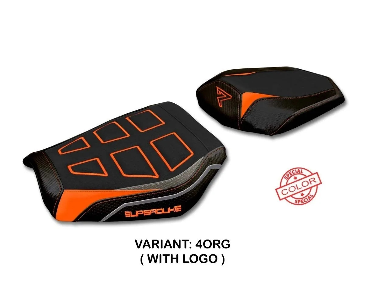 Seat cover Delhi Ultragrip Orange-Gray TPZ KTM 1290 SUPER DUKE R 2020 2022 lC