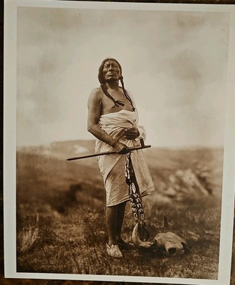 #ad #ad Edward Curtis Slow Bull – Oglala Sioux Medicine Man 1907 Photogravure Print $199.99