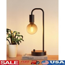Stepless Dimming Metal Table Lamp W/ Dimmable LED Bulb Home  Office Decor New