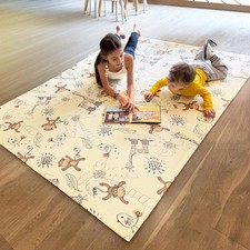 Foldable Baby Play Mat   78"x59" Non-, Reversible, Waterproof, Portable Baby ...
