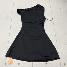 Forever 21 Black Asymmetrical Sleeveless Short Dress Women's Size Small NEW