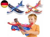 Flugzeug Spielzeug Kinder, 3 StüCk LED Styroporflieger Mit Katapult Pistole |