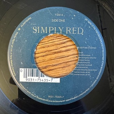 Simply Red   Something Got Me Started 7'' Record 1991 Warner Music UK Pop Soul 45